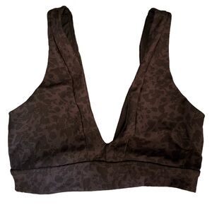 Muscle Nation black leopard print sports bra